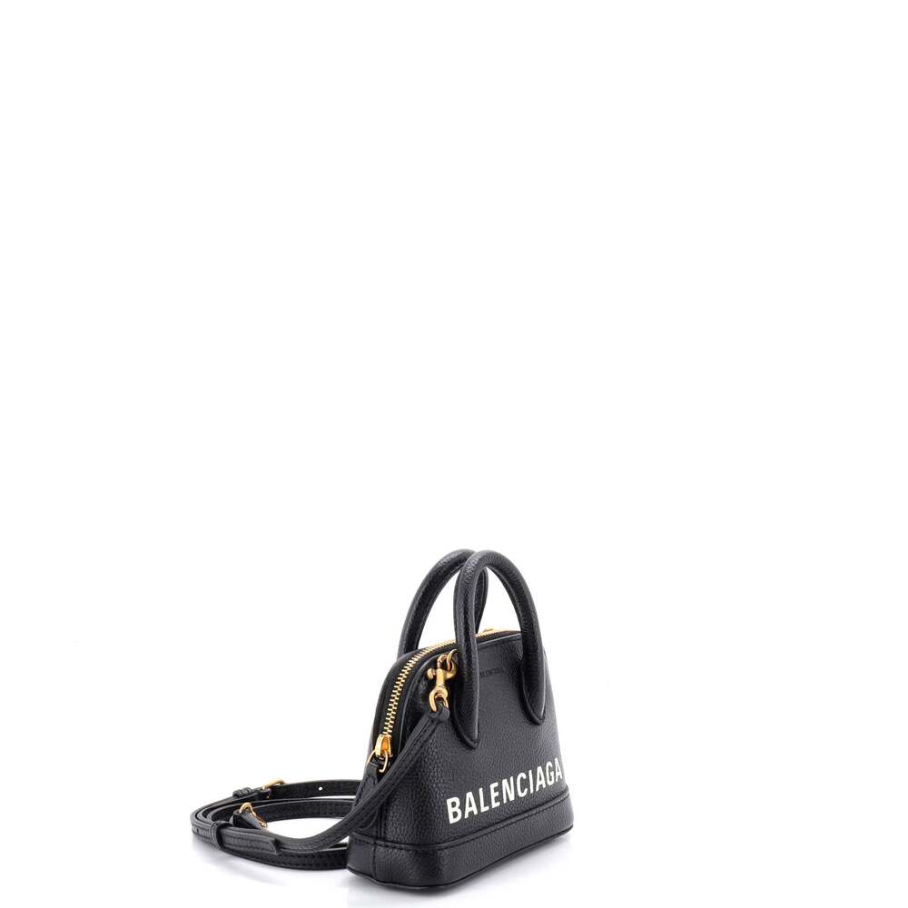 Balenciaga Logo Ville Bag Leather Nano #251009B89B - Picture 2 of 6